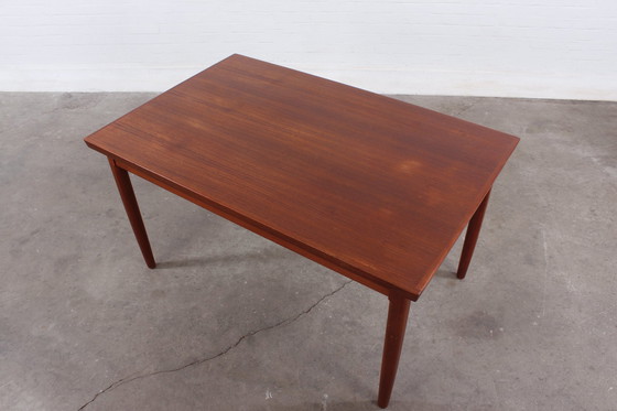 Image 1 of Vintage teakhouten tafel Deens Mid Century ontwerp jaren 50 60