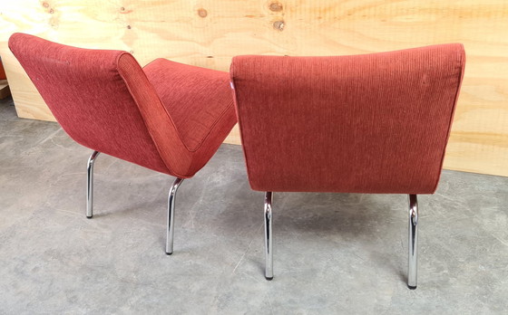 Image 1 of 2x Walter Knoll Vostra 607 lounge stoelen