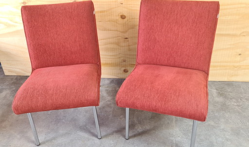 2x Walter Knoll Vostra 607 lounge stoelen