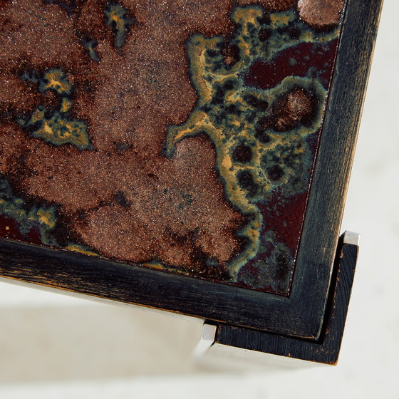 Image 1 of Mk10681 Staal en keramiek salontafel, set van 2