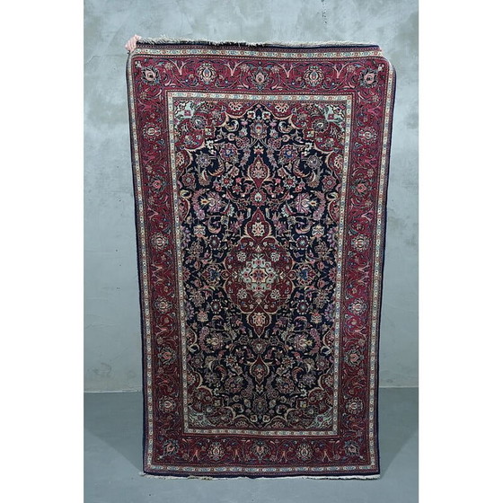 Image 1 of Vintage handgeknoopt wollen vloerkleed, jaren 1930