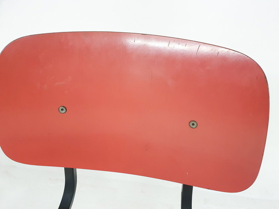 Image 1 of Set van twee Friso Kramer voor Ahrend de Cirkel 'revolt'eetkamerstoelen, Nederland jaren 1950