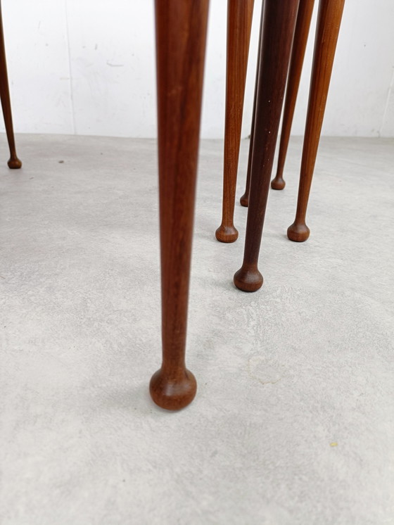 Image 1 of Vintage Nesting Tables Mimiset Teak #Rotundumvintage