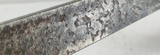 Image 1 of Paar Fleur De Lys Vintage Stalen Andirons