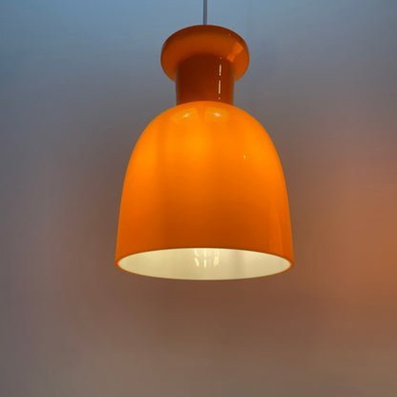 Image 1 of 2X Raak Amsterdam B-1203 Hanglampen - Oranje Glas