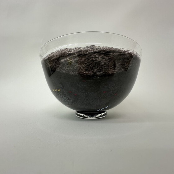 Image 1 of Vintage "Satellite bowl" glazen vaas van Bertil Vallien voor Kosta Boda, Zweden 1990