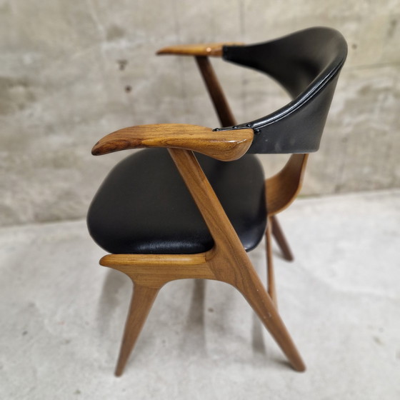 Image 1 of Vintage Koehoornstoel Bureaustoel