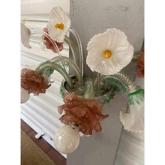 Image 1 of Vintage wandlamp van murano glas, jaren 1960