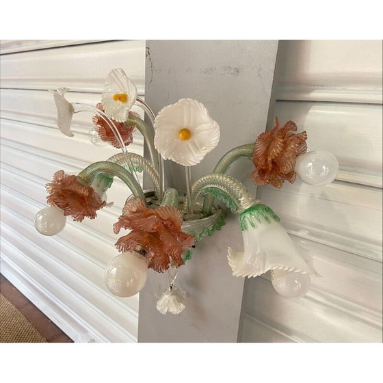 Image 1 of Vintage wandlamp van murano glas, jaren 1960
