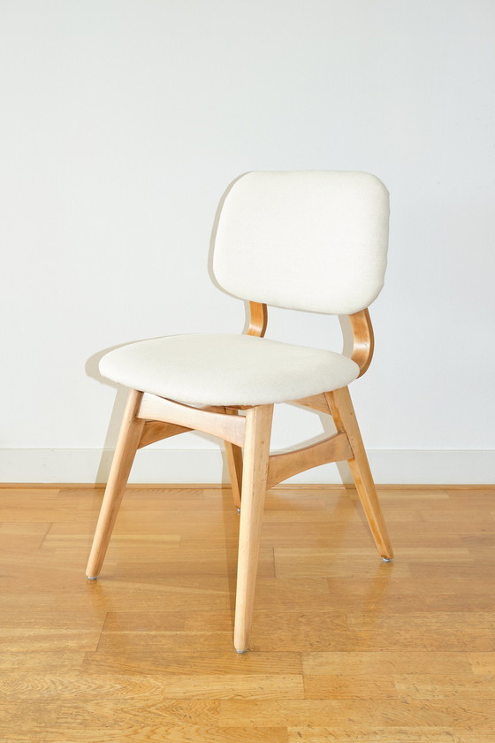 Image 1 of 4x Mid Century Deense stoelen