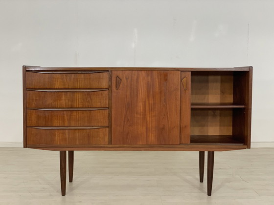 Image 1 of Deens teak dressoir dressoir woonkamer kast tv kast ladekast vintage