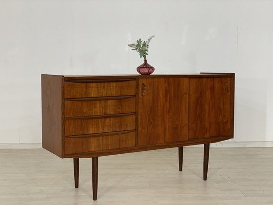 Image 1 of Deens teak dressoir dressoir woonkamer kast tv kast ladekast vintage