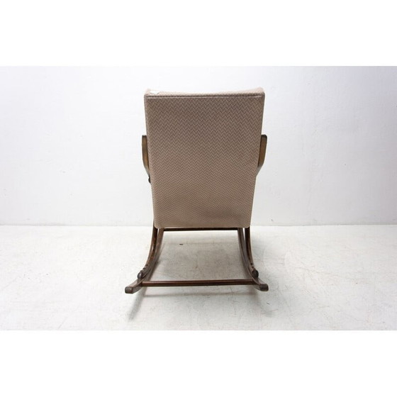 Image 1 of Vintage gebogen houten schommelstoel van Ton, Tsjecho-Slowakije 1960