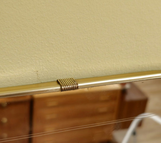 Image 1 of Vintage Wandspiegel Spiegel Mirror Messing Goud