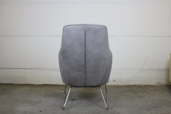 Image 1 of Leren fauteuil Ewald Schillig fauteuil lounge stoel clubfauteuil