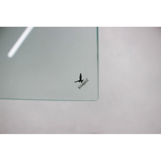 Image 1 of Vintage glazen salontafel van Desalto, Italië 1990
