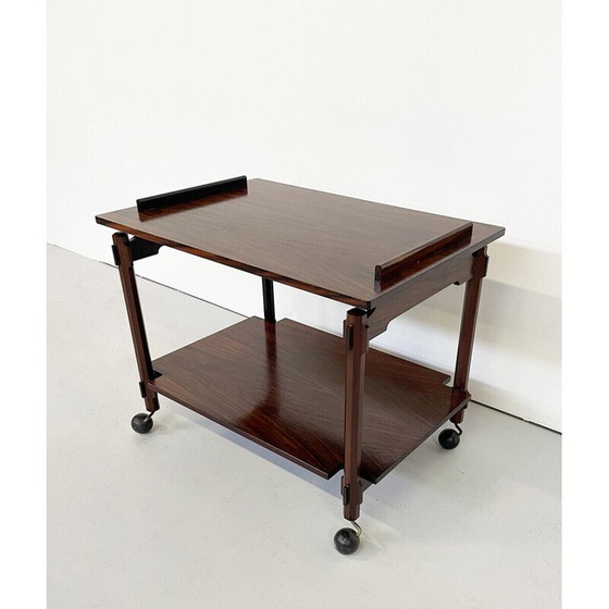 Image 1 of Vintage houten serveertafel