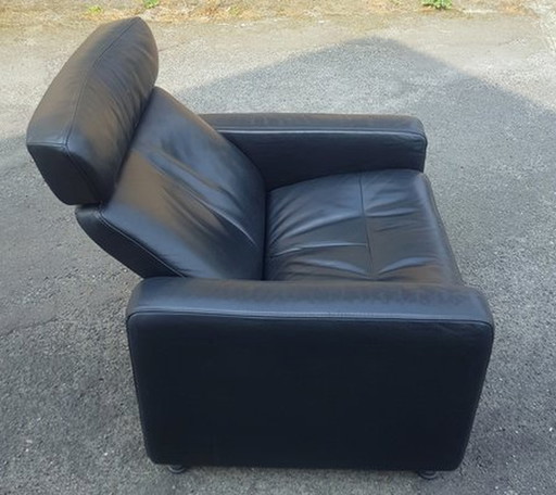 Zwarte Relax Leren Fauteuil van Stressless