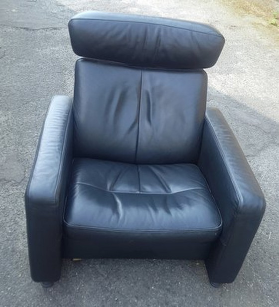 Image 1 of Zwarte Relax Leren Fauteuil van Stressless