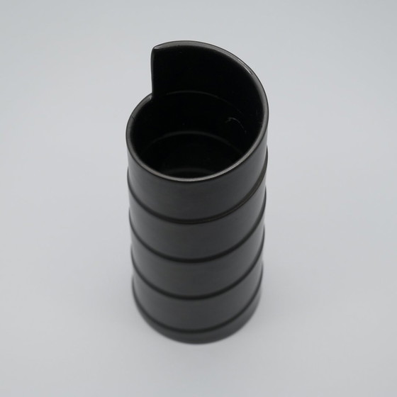 Image 1 of Marcello Morandini & Tapio Wirkkala Rosenthal Matte Porcelaine Noire Duo Vaas