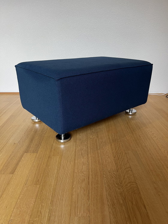 Image 1 of Gelderland 4800 Armrechts 2 Zits Chaise Longue Stof Kvadrat 632 Blauw