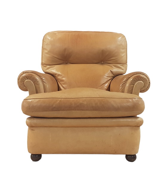 Image 1 of Poltrona Frau fauteuil met voetenbank