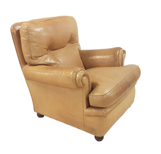 Image 1 of Poltrona Frau fauteuil met voetenbank