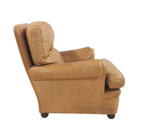 Image 1 of Poltrona Frau fauteuil met voetenbank