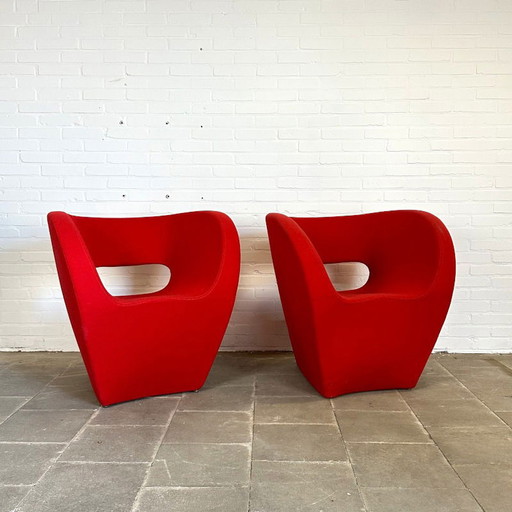 Set van Twee Little Albert Fauteuils van Ron Arad voor Moroso