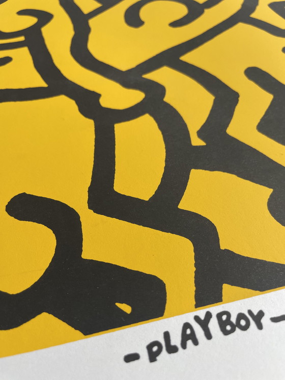 Image 1 of Keith Haring, speciale editie "Keith Haring Playboy KH86" 1990