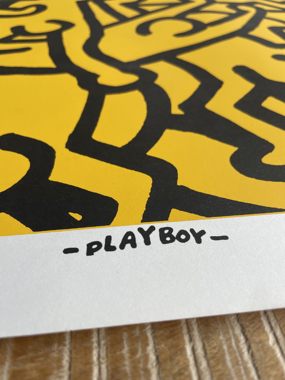 Image 1 of Keith Haring, speciale editie "Keith Haring Playboy KH86" 1990