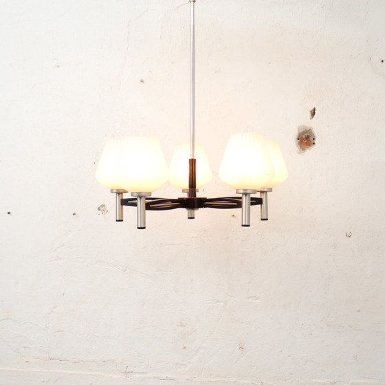 Image 1 of Vintage Mahonie kroonluchter