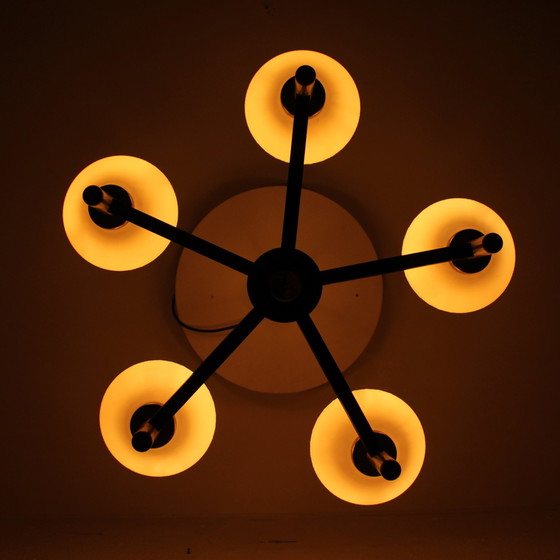 Image 1 of Vintage Mahonie kroonluchter