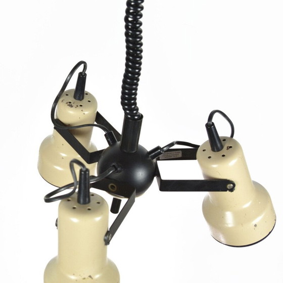 Image 1 of Vintage beige stalen space age hanglamp van Richard Essig Besigheim, Duitsland 1970