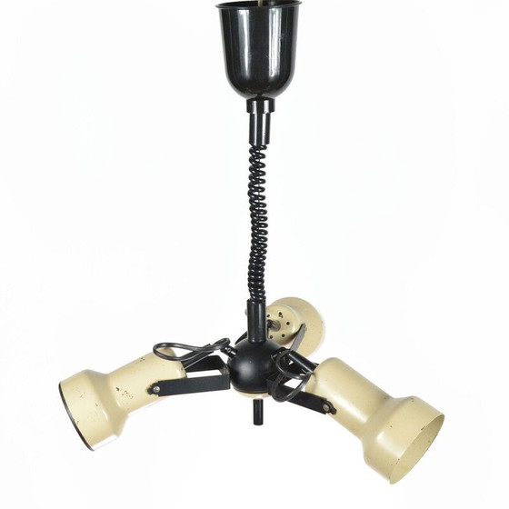Image 1 of Vintage beige stalen space age hanglamp van Richard Essig Besigheim, Duitsland 1970