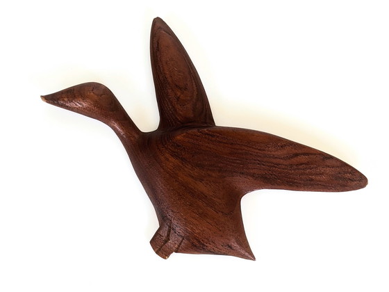 Image 1 of 2x Teak Vogels Muurdecoratie