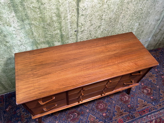 Image 1 of Mid century retro vintage teak dressoir van Alfred Cox 1960