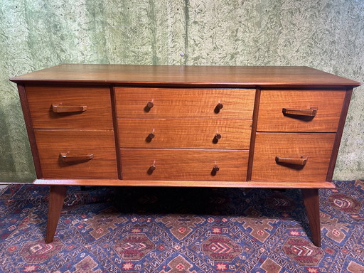 Mid century retro vintage teak dressoir van Alfred Cox 1960