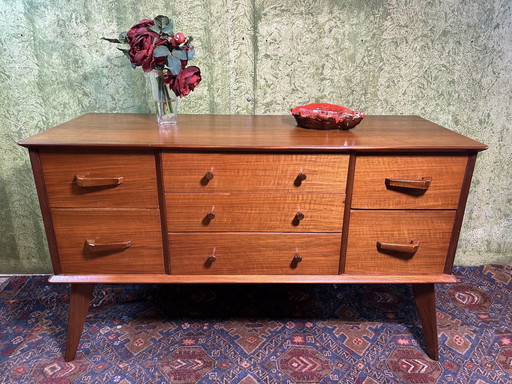 Mid century retro vintage teak dressoir van Alfred Cox 1960