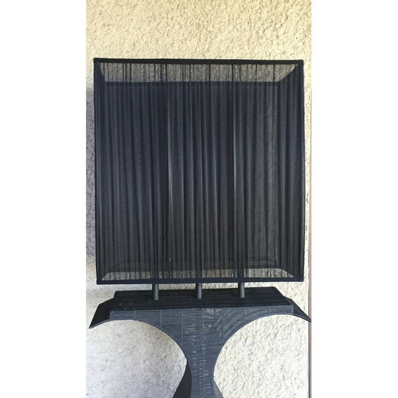 Image 1 of Paar vintage vloerlampen van geweven draad, 1990