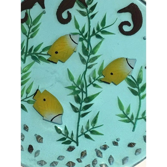 Image 1 of Set van 4 vintage dienbladen van hars, Frans 1970