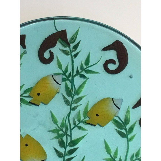 Image 1 of Set van 4 vintage dienbladen van hars, Frans 1970