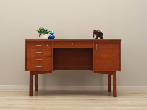 Teakhouten bureau, Deens ontwerp, 1970S, Productie: Denemarken