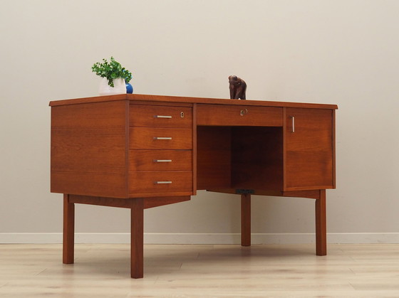 Image 1 of Teakhouten bureau, Deens ontwerp, 1970S, Productie: Denemarken