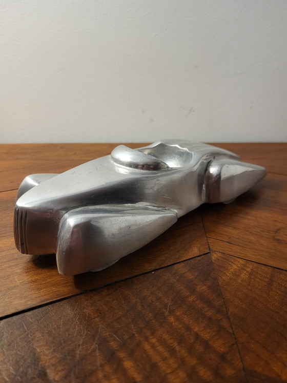 Image 1 of Vintage Batmobile Asbak, Mercedes Benz Ssk, Massief Gegoten Aluminium, Jaren 50