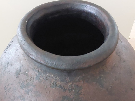 Image 1 of Aardewerk Wijnopslag Urn Pot Uit Spanje