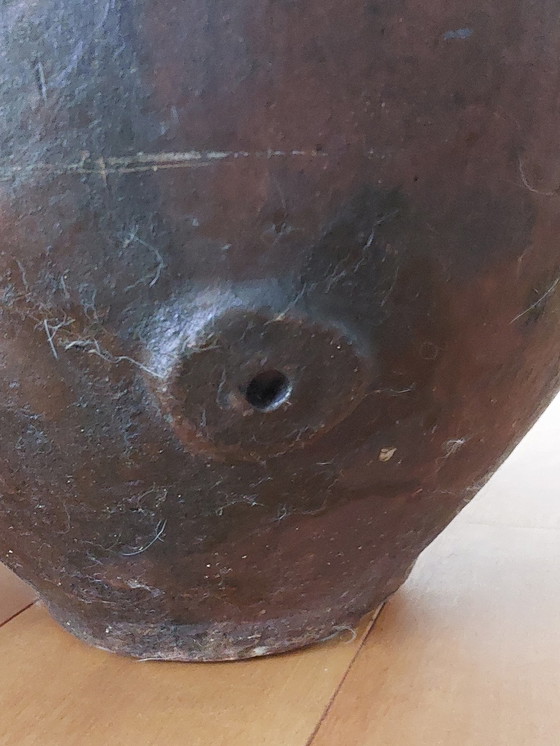 Image 1 of Aardewerk Wijnopslag Urn Pot Uit Spanje