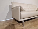 Leolux Bora Balanza 3 zits Bank Crème Leder design Axel Enthoven 