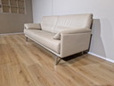 Leolux Bora Balanza 3 zits Bank Crème Leder design Axel Enthoven 