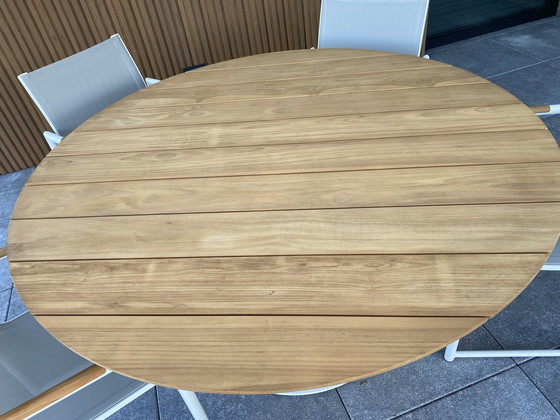 Image 1 of Moderne Tuinset Tafel  Met 5 Bijpassende Stoelen